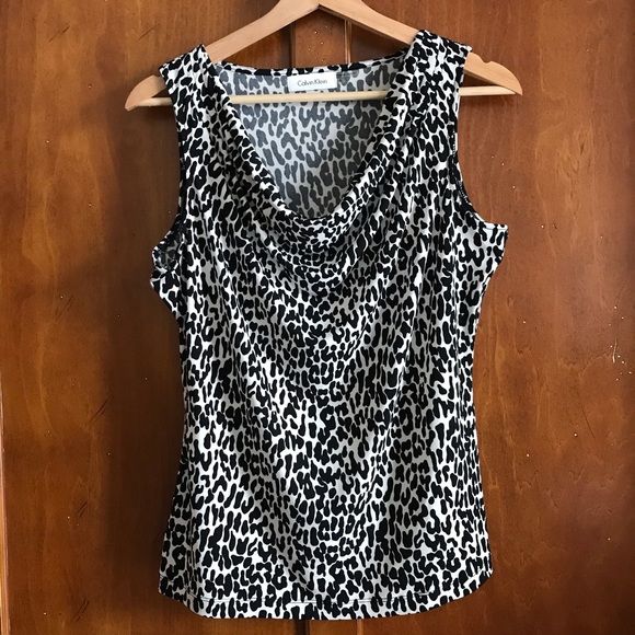 Calvin Klein animal print top - Picture 1 of 6